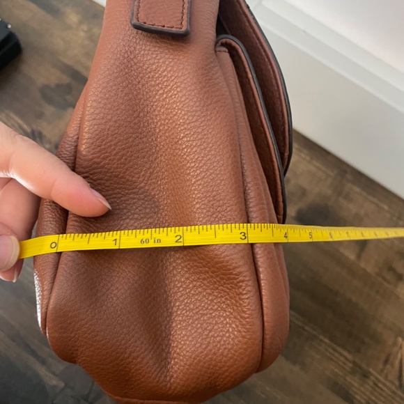 Fossil peyton large double flap Crossbody Brown - Picture 9 of 9